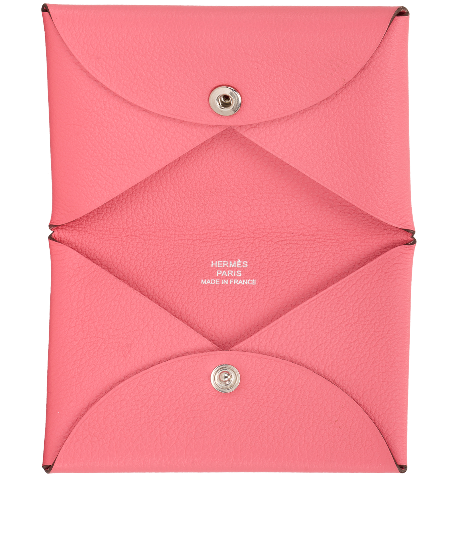 Hermes Calvi Card Holder, &pound;230, Accessories, Pink, Leather, Other view
